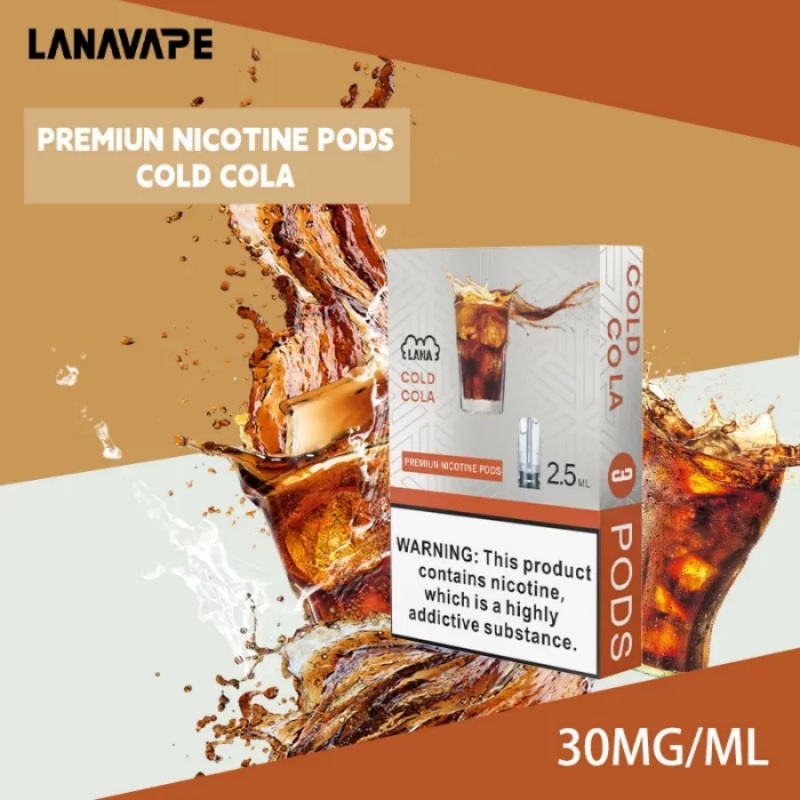 【冰可樂味】LANA電子煙透明發光煙彈 